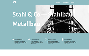 Website Template Stahlbau Metallbau